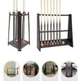 thumbnail image 5 of Aiqidi Pool Stick Holder Floor Stand for 10 Billiard Sticks Tool Table Accessories Cue Rack Organizer, 5 of 13