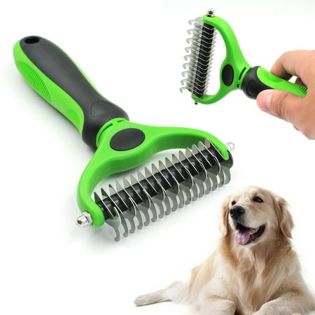 Dual Side Dematting Knot Comb Tool for Dogs Cats Pet Grooming Rake Pets ...