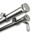 thumbnail image 4 of InStyleDesign  Pita 1 inch Diameter Adjustable Double Curtain Rod Mahogany 120 to 170 inches Mahogany Finish, 4 of 5