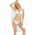thumbnail image 4 of SAYFUT Swimsuit Cover Ups for Women Beach Wrap Dresses Sexy Backless Lace Hollowed-Out Plus Size Skirt Swimwear Bikini Cover-ups, 4 of 8