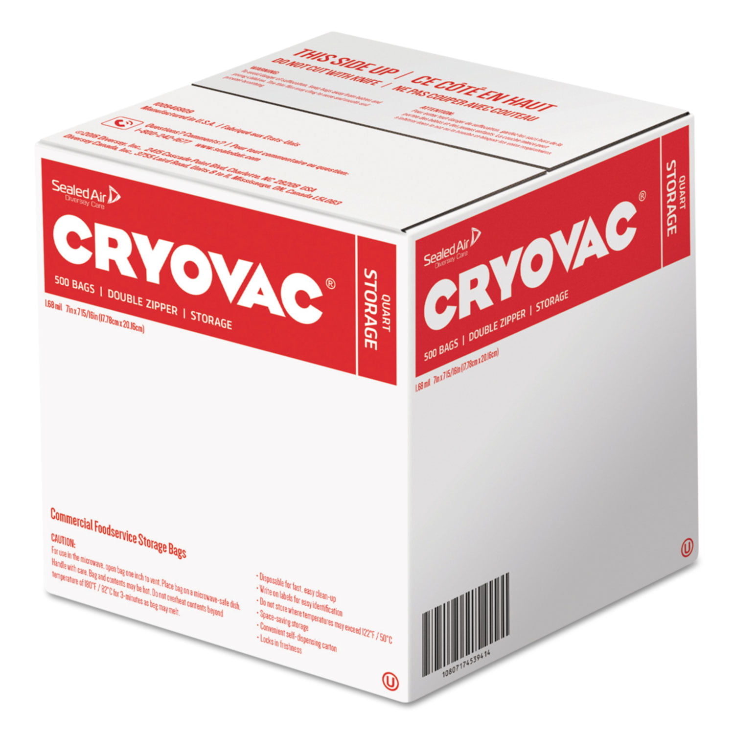 Cryovac Bags 70um 350lx250w 1000 per Carton