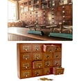 thumbnail image 5 of Desk Drawer Organizer, Wooden Vintage Apothecary Cabinet with 16 Drawers, Home Office & Tea & Dresser Bedroom Organization and Storage, Traditional Apothecary Cabinet, Brown, 5 of 8