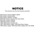 thumbnail image 2 of Front Rear Semi-Metallic Brake Pads And Drum Shoes Kit For Subaru Outback Forester Legacy Impreza, 2 of 2