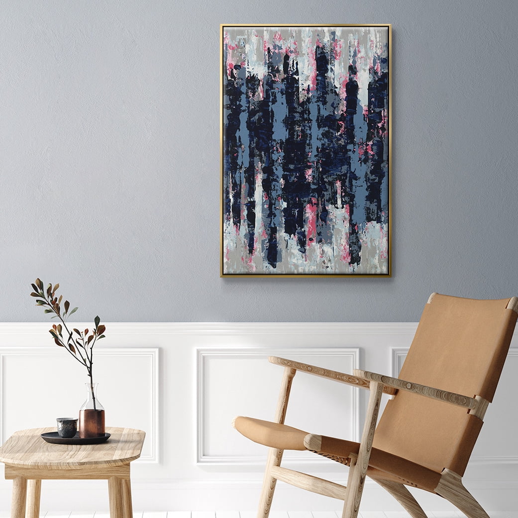Veiled Heat Framed Premium Gallery Wrapped Canvas - Ready to Hang - 17 x 25 - Gold Floating Frame