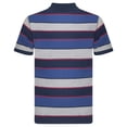 thumbnail image 2 of FC Barcelona Mens Striped Polo Shirt, 2 of 6