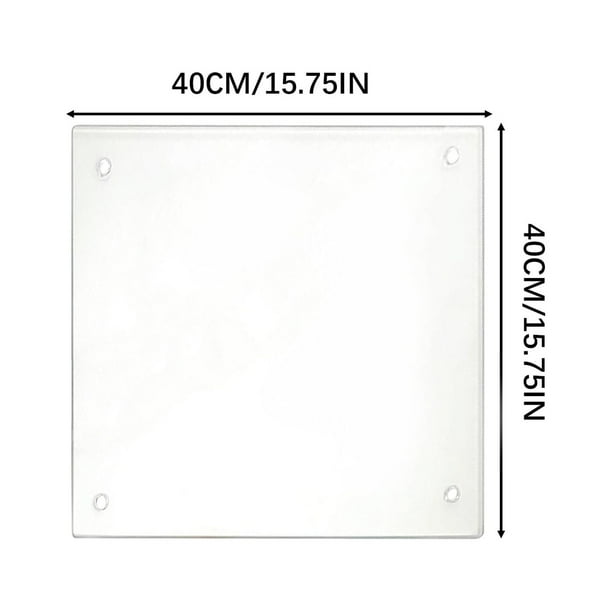 Kitchen Countertop With Acrylic Cutting Board, Countertop With Transparent Cutting Board With Edges, Countertop Protector, Home And Restaurant