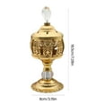 thumbnail image 5 of Gold Vintaged Frankincense Holder Stand For Aromatherapies Home Church Decoration, 5 of 13