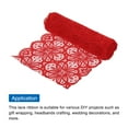 thumbnail image 3 of Unique Bargains Lace Ribbon 10 Yards 7 Inch Lace Flower Trim for Craft Headbands Wedding Red, 3 of 5