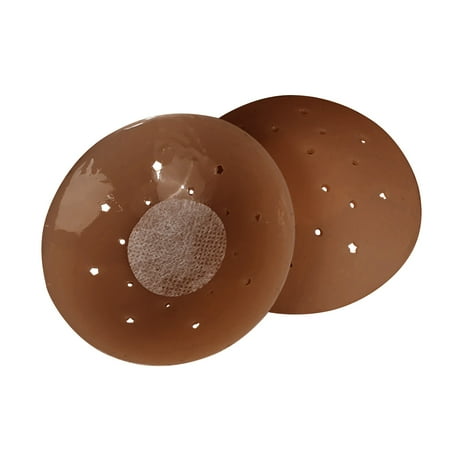 Ultra Thin Nipple Pads Backless Bra Women s Silicone Nipple Cover Bra s for Women with Breathable Hole Self Running Girl Sports Bra Adhesive Nipple Cover with Women s Bras Nipple 8Cm