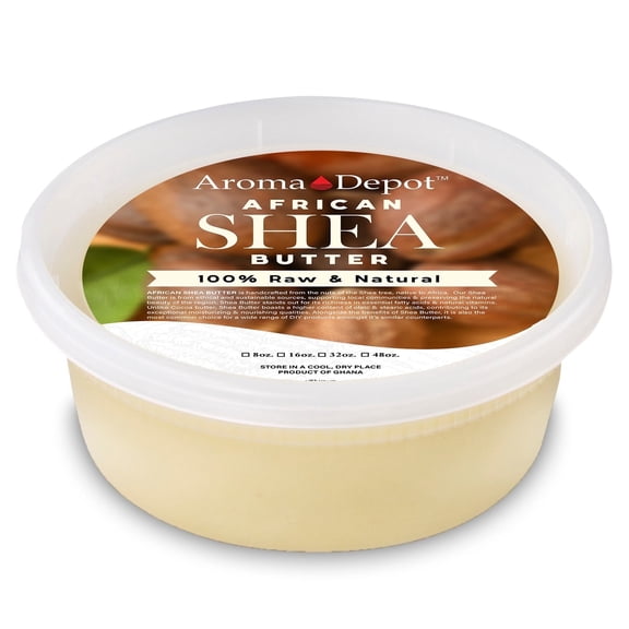 Aroma Depot Ivory Unrefined Shea Butter 8 oz (Container)