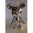 thumbnail image 2 of Nifao Contemporary Silver Chrome Mickey Mouse Resin Statue – Modern Home Decor Sculpture, 12"L x 9"W x 16"H, 2 of 11