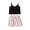 Black, variant on Vedolay Girl's Shorts Sets Girls T-Shirt and Bike Shorts Outfit Set Toddler to Big Kid,Black 18-24 Months