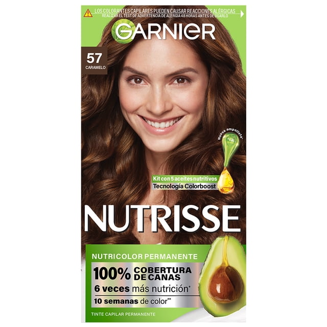 Tinte para cabello Garnier Nutrisse 57 caramelo