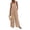 Khaki #1, variant on Women's Wide Leg Square Neck Dressy Rompers Casual Loose Baggy Overalls Summer Workout Jumpsuits With Pockets Green S