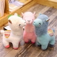 thumbnail image 4 of Alpaca Plush Toy - 9.84 Inch Soft Stuffed Llama Doll, Cuddly Animal Companion, Birthday Gift for 3+ Years, Collectible Fluffy Figure, 4 of 5