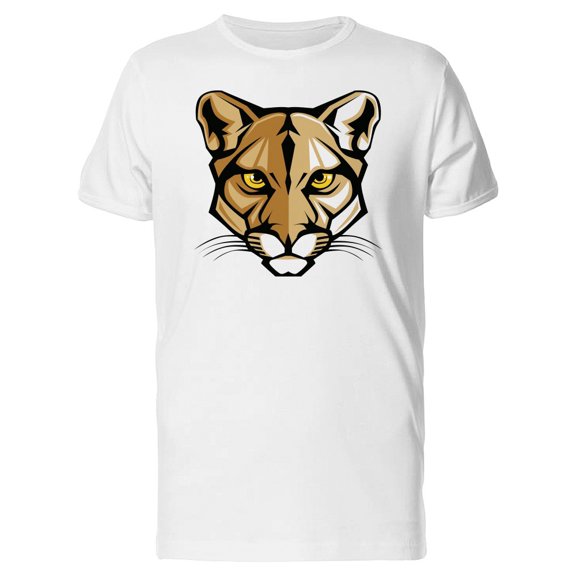 Cougar Head Mascot Cartoon Tee Men's -Image by Shutterstock