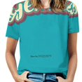 thumbnail image 1 of T-Shirt Imprimé pour Femmes, Tops d'Été Décontractés Streetwear T-Shirt Boho Type Vectoriel Typographie Lettrage Génie, 1 of 5