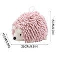 thumbnail image 2 of Hedgehog Plush Hand Towel Toy, Multi-functional Animal-themed Absorbent Fabric Hand Drying Cloth for Kids and Home Use, 2 of 6