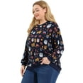 thumbnail image 4 of Unique Bargains Pull Femme Grande Taille Mignon Modèle Pull-Shirt, 4 of 6