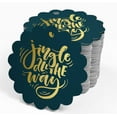 thumbnail image 4 of Inkdotpot Pack Of 50 Jingle All The Way Christmas Favor Paper Tags Craft Real Gold Foil Hang Tags, 4 of 6
