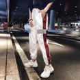 thumbnail image 4 of Qarigey Pantalones de chándal casuales para mujer Jogger Dance Pantalones de hip hop casuales para mujer Pantalones deportivos holgados Prendas para la parte inferior del cuerpo blanco L, 4 of 6