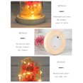 thumbnail image 2 of Matsuzay Tira de luces de flores en vidrio, lámpara LED decorativa falsa para siempre, decoración de regalo, arte que funciona con pilas, Flores artificiales, 2 of 6