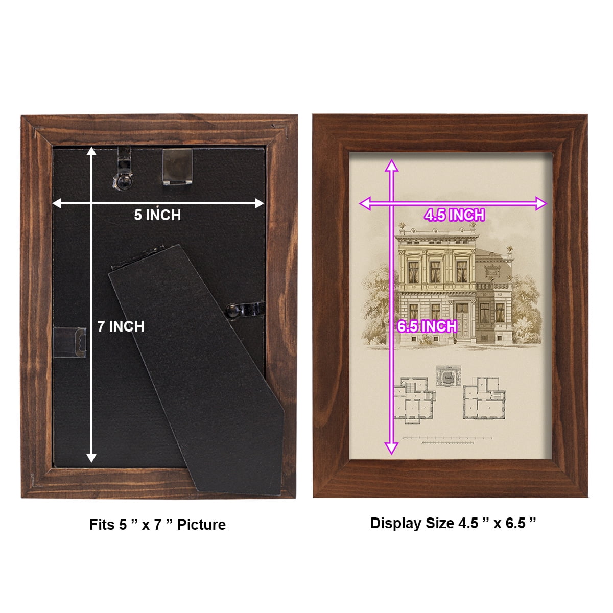 Estate and Plan III -Framed Print w/glass-Chestnut