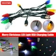 thumbnail image 1 of Christmas Light Phone Charger Cord USB and Bulb Charging Cable 50in 10 LED Multicolor Lightning Connector Compatible with Android Phone(1PCS), 1 of 6