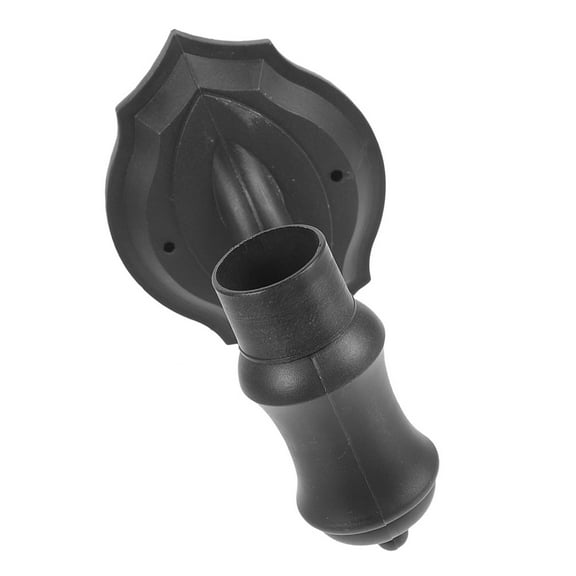 OUNONA Plastic Base For Garden Solar Lights Wall Mount Bracket For Outdoor Lamp Durable Light Pole Mount For Yard Black Lamp Holder Base Landscape Light Parts