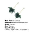 thumbnail image 5 of Grandest Birch 1Pair Drop Earrings Flower Petals Pendant Ear Decoration Alloy Women Long Dangle Earrings for Birthday Party Resin,, 5 of 8