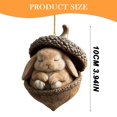 thumbnail image 3 of Clode Animal Ornaments Cozy Christmas Ornaments 2D Acrylic Animal Christmas Tree Ornaments Hangable Animals Pendants for Xmas Tree Wreaths Garland Christmas Ties for Garland, 3 of 6