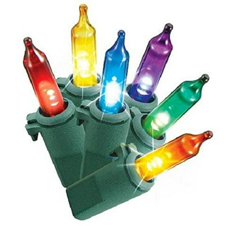 Led Twinkle Christmas Lights 60ct Multi LED Twinkle Smooth Mini String Christmas Lights By Philips ()
