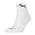 thumbnail image 2 of Puma Unisex 12-Pack Cushioned Quarter Socks, Logo, Solid Colour White 39-42 (6-8 Uk), 2 of 3