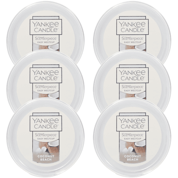 Yankee Candle Coconut Beach Scenterpiece Easy MeltCup (Pack of 6)