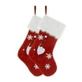 thumbnail image 3 of Xuniizn Christmas Stockings Bulk, Assorted Festive Xmas Stockings for Fireplace Mantel Decor, Traditional Holiday Ornaments, Christmas Decorations for Home, Cloth, Red, 3 of 8
