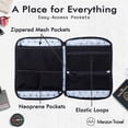 thumbnail image 6 of The NYC T-Pack from Merzon Travel, Laptop / Tablet Sleeve with Organized Storage, Protective Tech Organizer with Handle, Made from Sturdy Ballistic Nylon, Fits Up To 16 Inch Laptop, TP-315-BLK, Black, 6 of 8