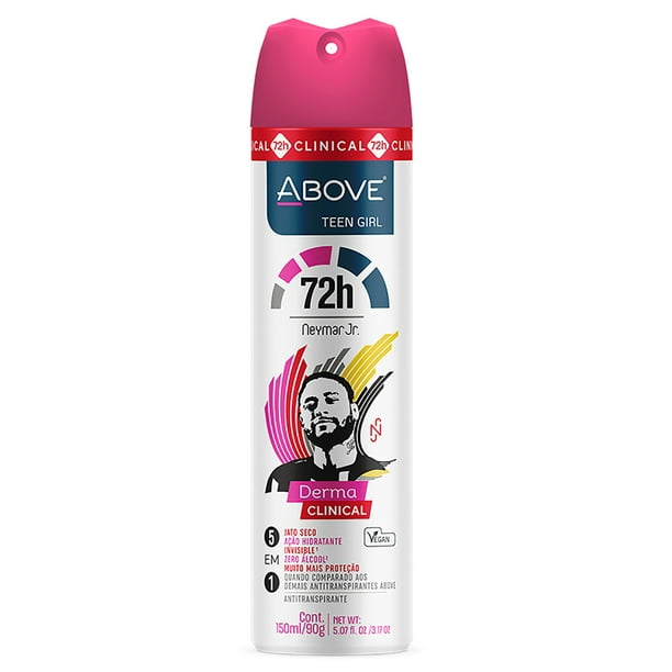 ABOVE Neymar Jr Adolescente, 72 Horas Derma Clínica Desodorante, 50 ml