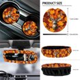 thumbnail image 6 of Jeiento Deer 12 Pack Car Accessories Front Car Seat Cover Set Steering Wheel Cover Seatbelt Pad Armrest Mat Trash Can Mount Pocket Cup Holder Rearview Mirror Cover Keychain Camo Hunting Orange, 6 of 7
