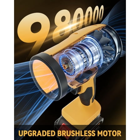 Hurrikane Cordless Leaf Blower with 2 Batteries and Brushless Motor, Handheld Blower for , Driveway, Yard and Outdoor Cleaning