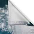 thumbnail image 3 of Ambesonne Christmas Kitchen Curtains, Fantasy Xmas Tree, 55"x39", Slate Blue White, 3 of 3