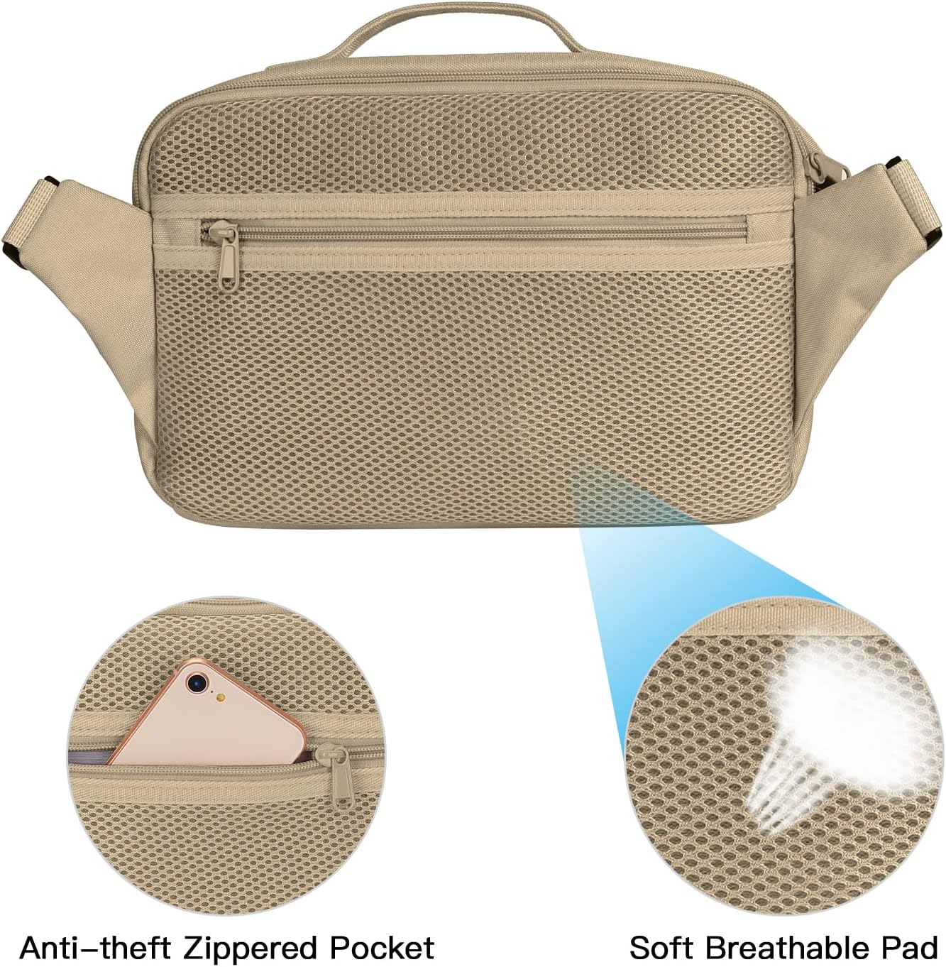 MOSISO Camera Shoulder Bag Case Crossbody Sling Purse, DSLR/SLR/Mirrorless Compact Padded Photography Handbag with Rain Cover Compatible with Canon/Nikon/Sony Cameras and Lenses