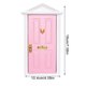 thumbnail image 5 of Mini casa puerta pequeña maravillosa Mini Puertas de madera Modelos de muebles de madera en miniatura para escena de bricolaje Muñeca Muebles para el hogar Craft Pink 1 Set kenally FN001811-02, 5 of 5