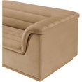 thumbnail image 6 of Meridian Furniture Cascade Camel Velvet Fabric Modular Sectional, 6 of 14