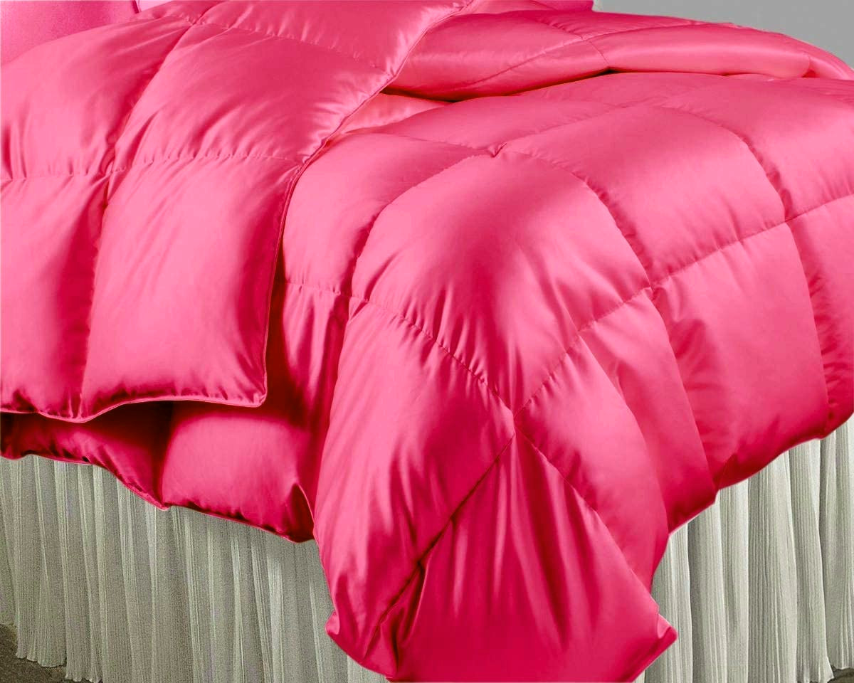 King Comforter Set Satin French Pink 500 GSM Duvet Set King Size