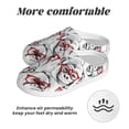 thumbnail image 6 of Daiia Monkey Print Women’s Fuzzy Slippers Memory Foam Lightweight House Shoes Cozy Loafer Flannel House Shoes-42/43, 6 of 7