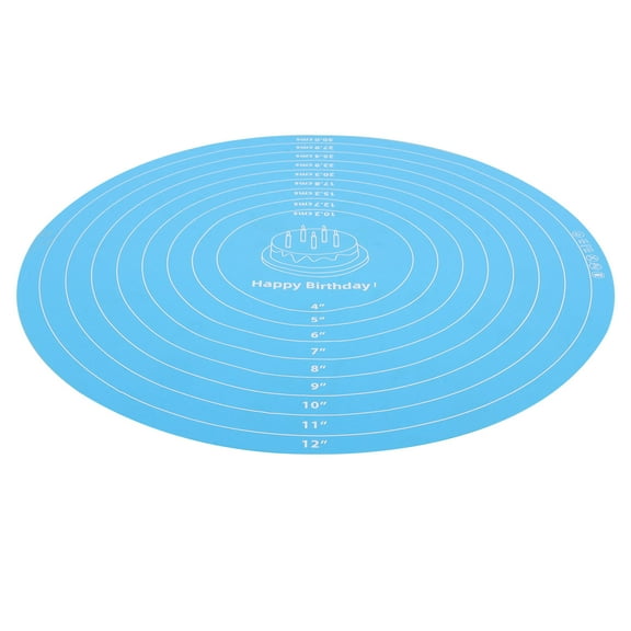 LOLIPPYY Cake Turntable Mats Blue Non-Slip 1Pcs
