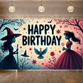 thumbnail image 4 of Witch Theme Banner Fairy Magic Halloween Decoration for Kids Party Fantasy Celebration, 4 of 9