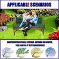thumbnail image 3 of Outdoor Swing Cushions, Waterproof 2-3 Seater Bench Cushions for Outdoor Furnitur with Backrest, Thicken Washable Cushion for Swing Patio Porch Lawn Garden, Green, 40x40x4 inch, 3 of 7