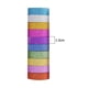 thumbnail image 3 of Pegatinas Washi Tape-pegatinas luminosas con purpurina, papelería (Color puro), 3m x 1,5 cm, 10 Uds., 3 of 3