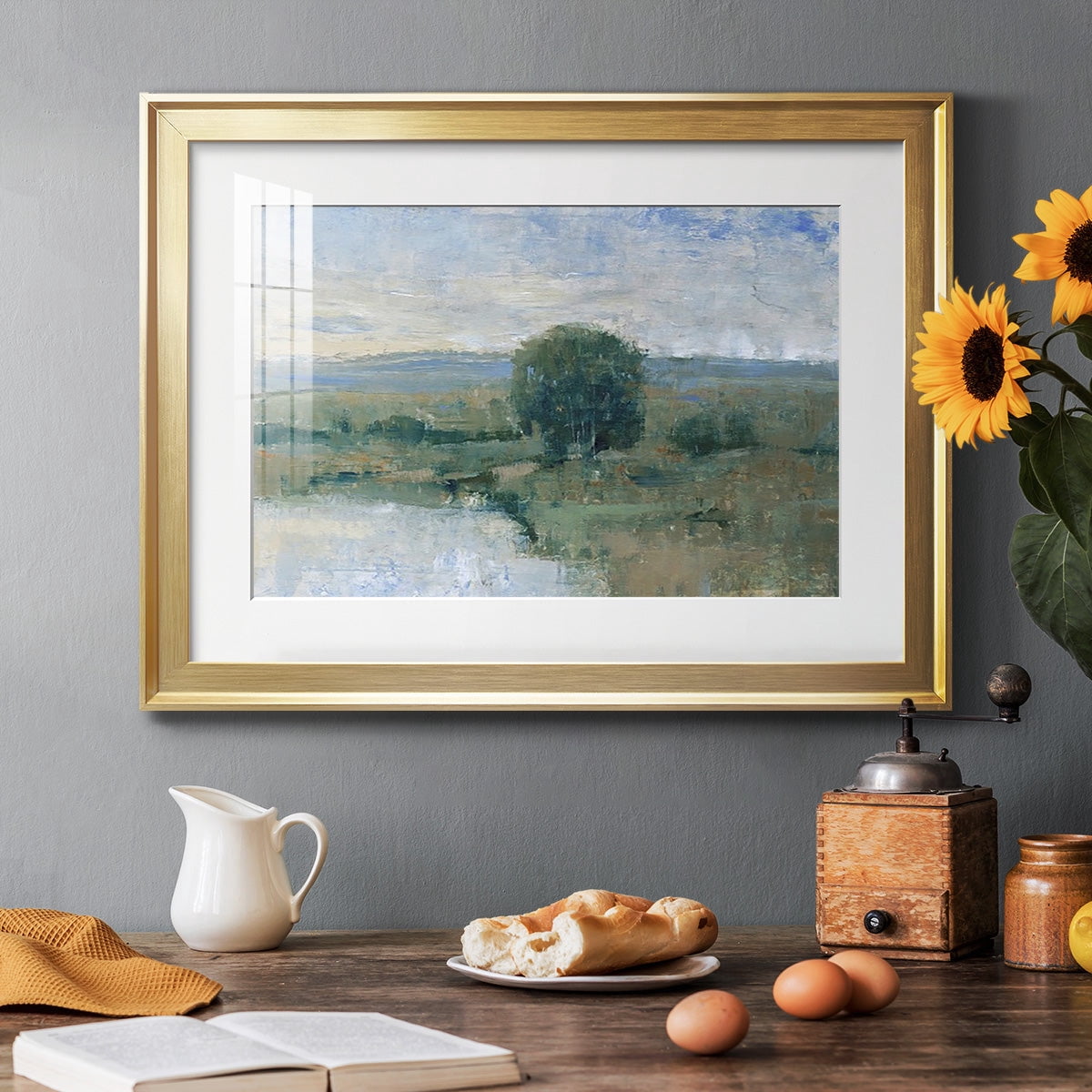Riverbank Impression II Premium Framed Print - Ready to Hang